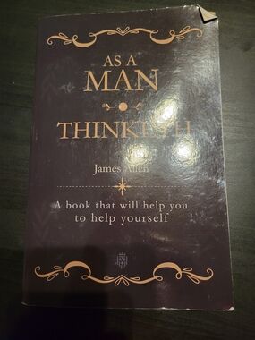 Chronicle Books Dark Purple and Gold "As a Man Thinketh"